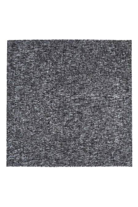 Kaleen India_Black 80% Wool And 20% Viscose Hand Ebony Abstract Pattern Rectangular-shaped Rug_at_Aza_Fashions