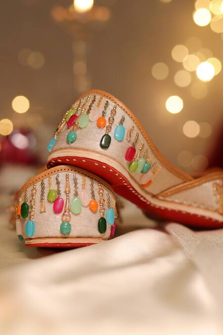 Buy House Of Vian Multi Color Irya Bead Embellished Juttis Online at Aza Fashions Buy_House Of Vian_Multi Color Irya Bead Embellished Juttis _Online_at_Aza_Fashions