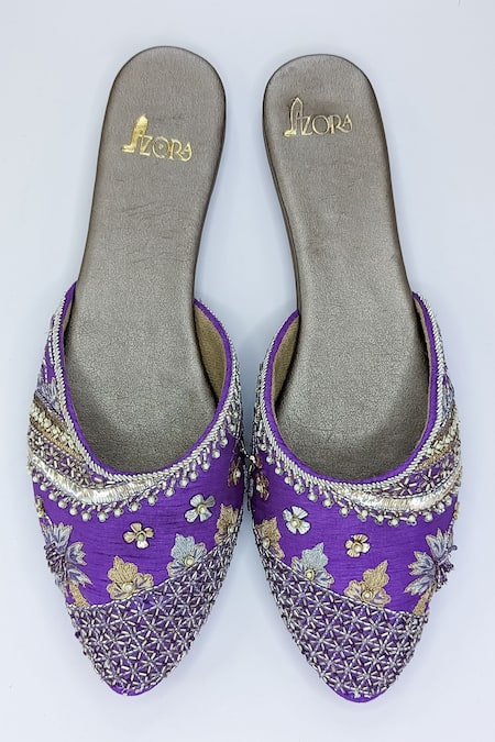 Azora Abdar Cut Dana Embroidered Mules 