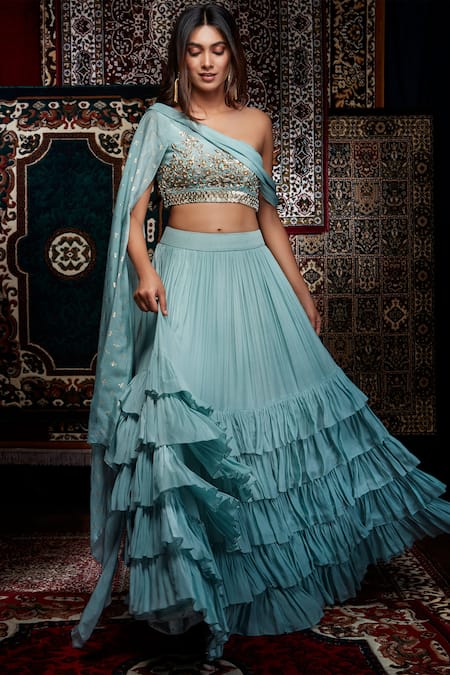 Buy online Embroidered Semi-stitched Lehenga Choli With Dupptta from ethnic  wear for Women by Readiprint Fashions for ₹5989 at 53% off | 2024  Limeroad.com