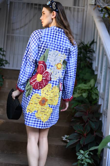 Nika 1.0 Layla Checkered Shirt Dress 