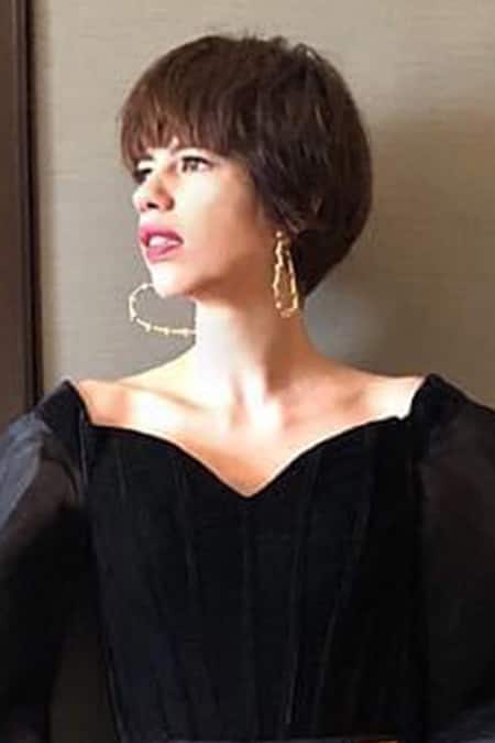 Shop_Radhika Agrawal Jewels_Gold Plated Pearls Bead Heart Hoops _Online_at_Aza_Fashions