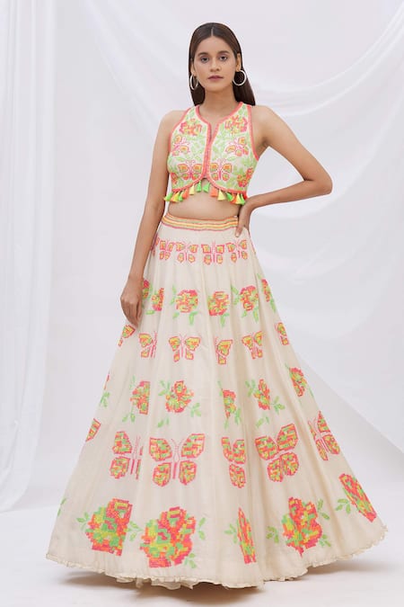 Surily G Embroidered Panelled Lehenga 