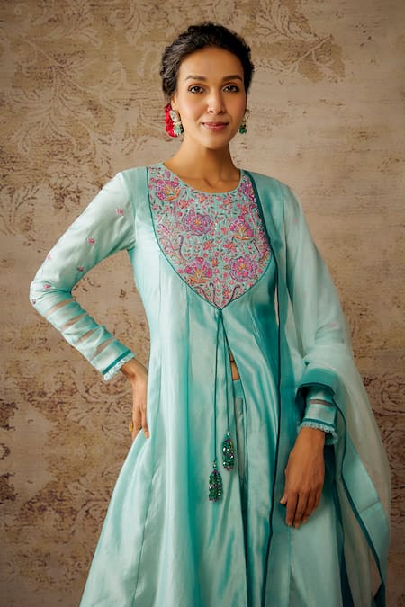 The Aarya Yoke Embroidered Anarkali Set 