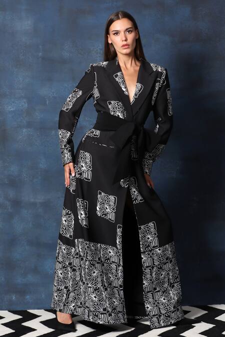 Swatee Singh Long Overcoat Jacket 