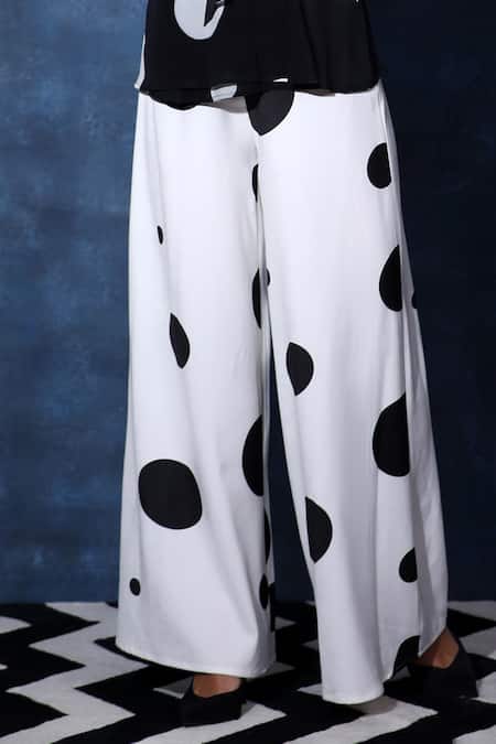 Swatee Singh_Black Crepe V-neck Wrapover Top And Flared Pant Set _at_Aza_Fashions