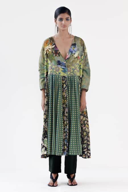 Yavi Maren Floral Print Dress 