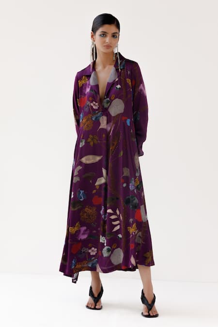 Yavi Robbin Silk Dress 