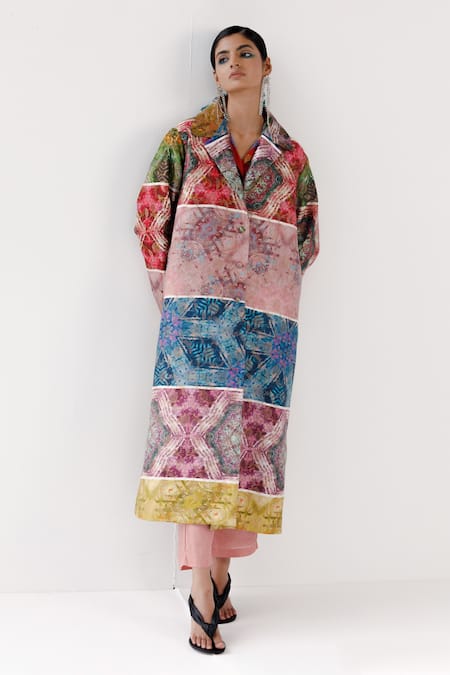 Yavi Eleanor Jaal Brocade Long Jacket 