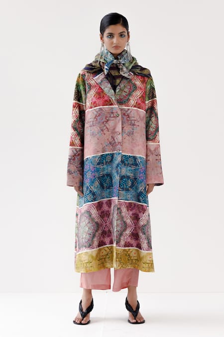 Yavi Eleanor Jaal Brocade Long Jacket 