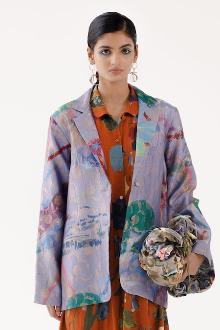 Yavi Grace Gardenia Brocade Jacket 