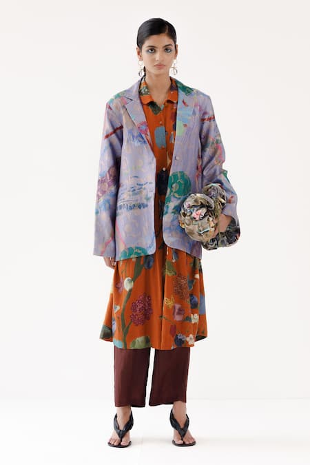 Yavi Grace Gardenia Brocade Jacket 