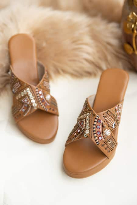 Jutti Express Thread Embroidered Wedges 