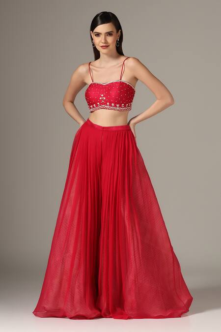 Buy Yashodhara Pink Organza Embroidered Shibori Cape Cutdana Yoke Palazzo Set Online at Aza Fashions Buy_Yashodhara_Pink Organza Embroidered Shibori Cape Cutdana Yoke Palazzo Set _Online_at_Aza_Fashions