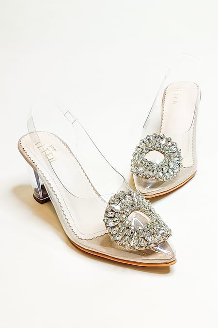 Buy The Alter Beige Crystals Layla Embellished Block Heels Online at Aza Fashions Buy_The Alter_Beige Crystals Layla Embellished Block Heels _Online_at_Aza_Fashions