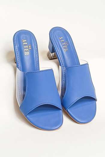Shop The Alter Blue Chloe Solid Block Heels at Aza Fashions Shop_The Alter_Blue Chloe Solid Block Heels _at_Aza_Fashions