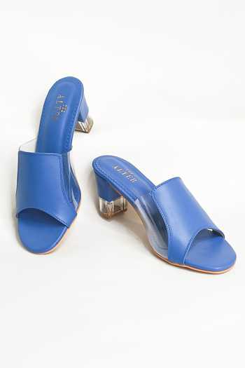 The Alter Blue Chloe Solid Block Heels Online at Aza Fashions The Alter_Blue Chloe Solid Block Heels _Online_at_Aza_Fashions
