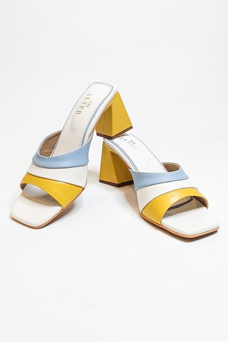 Buy_The Alter_White Cassie Color Blocked Heels 