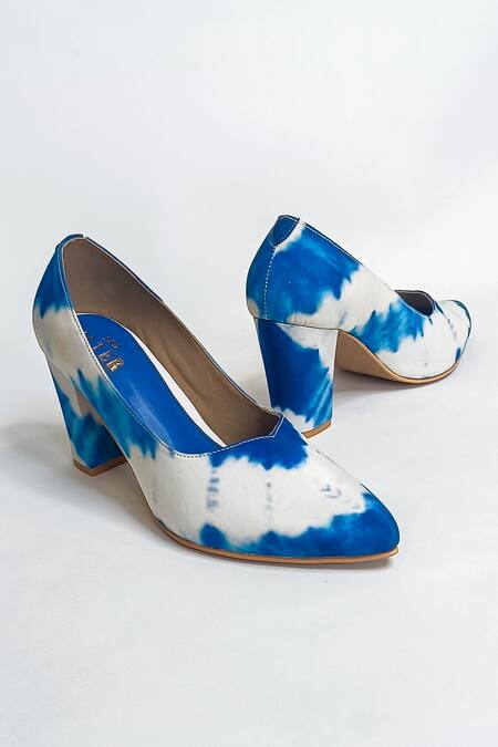 The Alter_White Tie-dye Print Pumps _Online_at_Aza_Fashions