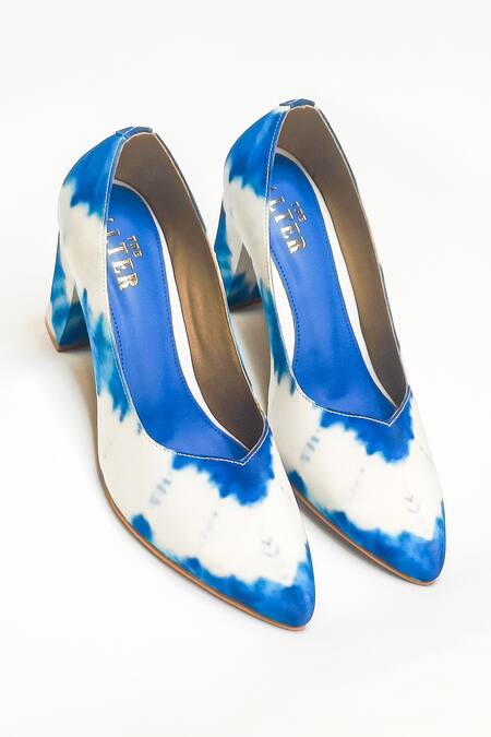 The Alter_White Tie-dye Print Pumps _at_Aza_Fashions