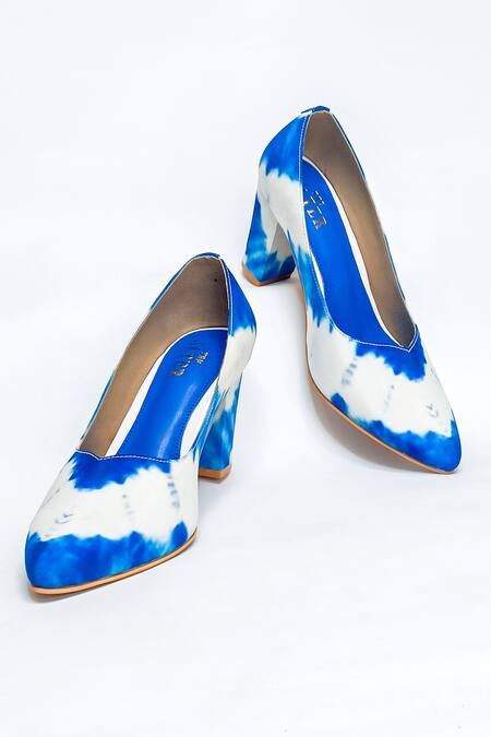 Shop_The Alter_White Tie-dye Print Pumps 