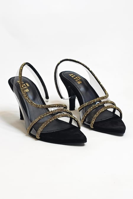 The Alter_Black Stones Alayna Embellished Stilettos _Online_at_Aza_Fashions