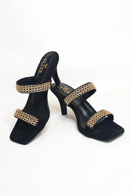 Buy_The Alter_Black Chains Georgina Embellished Stiletto Heels 
