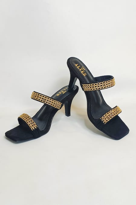 Shop_The Alter_Black Chains Georgina Embellished Stiletto Heels 