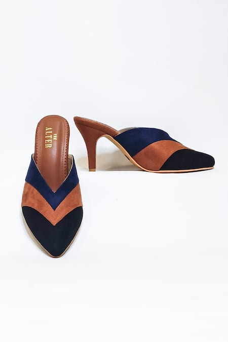 Color block online mules