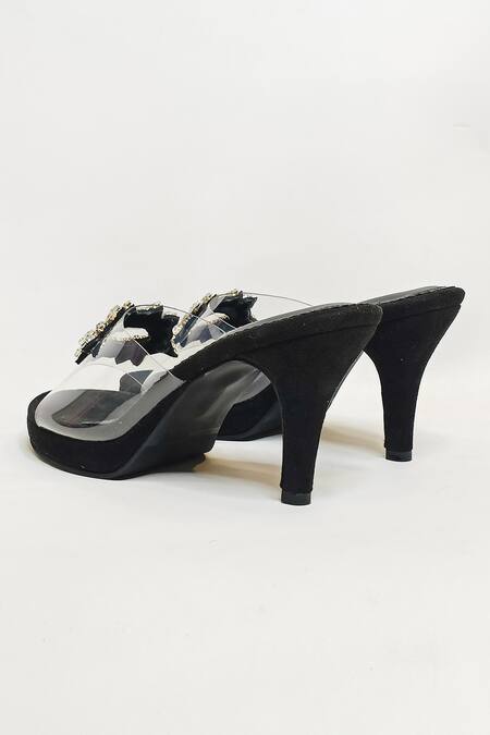 Shop The Alter Black Stone And Brooch Embellished Marina Stiletto Heels Online at Aza Fashions Shop_The Alter_Black Stone And Brooch Embellished Marina Stiletto Heels _Online_at_Aza_Fashions