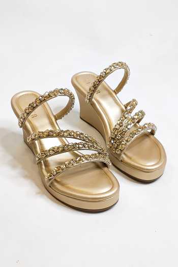The Alter Norah Rhinestone Embellished Strappy Wedges 