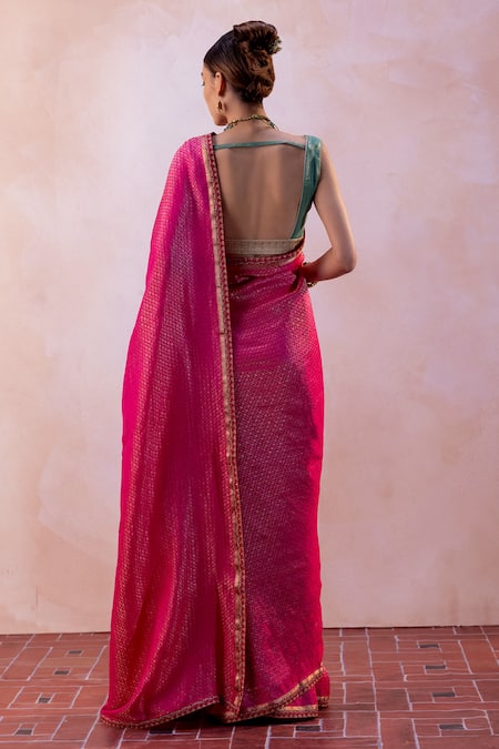 Taisha Handwoven Saree With Blouse 