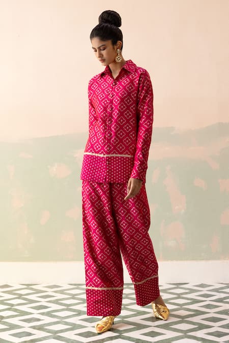 Buy Taisha Maroon Silk, Tissue Diamonds Collared Flowery Jaal Shirt With Pant Online at Aza Fashions Buy_Taisha_Maroon Silk, Tissue Diamonds Collared Flowery Jaal Shirt With Pant _Online_at_Aza_Fashions