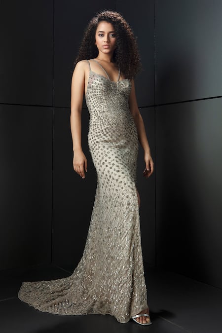 Rohit Gandhi + Rahul Khanna Maze Crystal Gown 