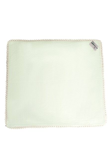 DE Chevalerie EN Rouge_Off White Organic Cotton Digital Printed Christmas Noel Table Napkins 6 Pcs Set_at_Aza_Fashions