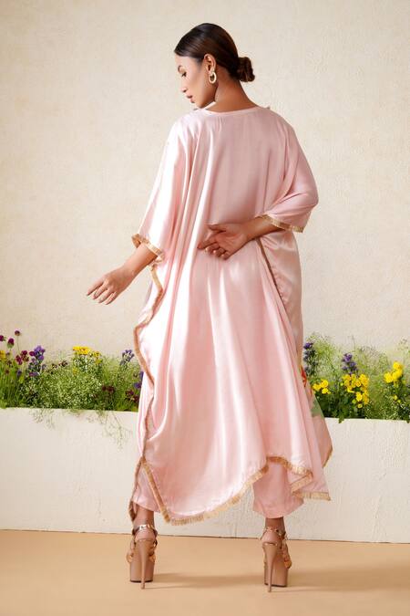 Kyra By Nina + Deepika Zuri Hand Painted Kaftan & Pant Set 