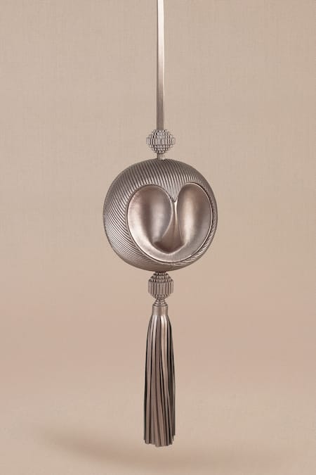 Shop_Ampm_Silver Sukoon Abstract Sling Bag 