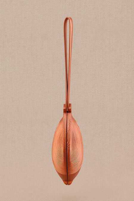 Buy_Ampm_Brown Kudrat Abstract Pattern Handle Bag 