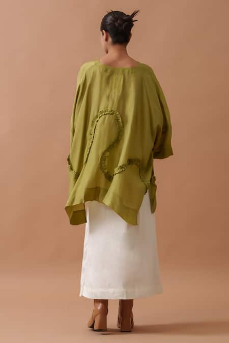 Stoique Flamingo Front Pleat Skirt 