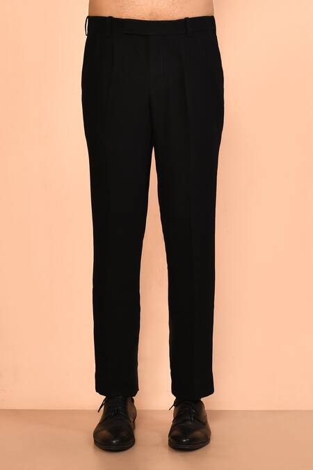 Aryavir Malhotra_White Cotton Mandarin Collar Shirt _Online_at_Aza_Fashions