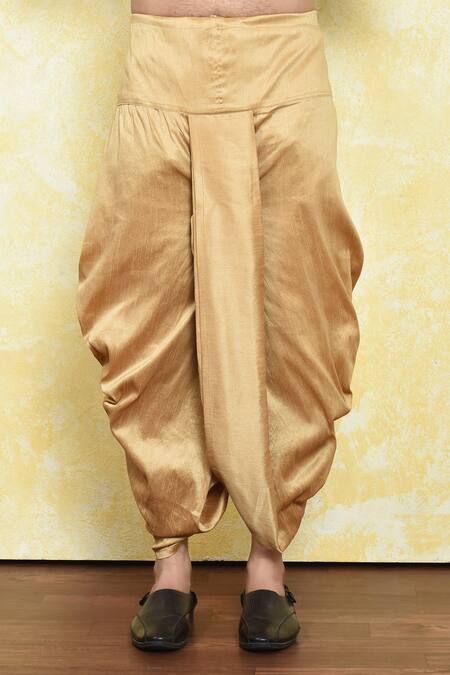 Buy_Arihant Rai Sinha_Black Silk Sequins Checkered Embroidered Kurta With Dhoti Pant_Online_at_Aza_Fashions