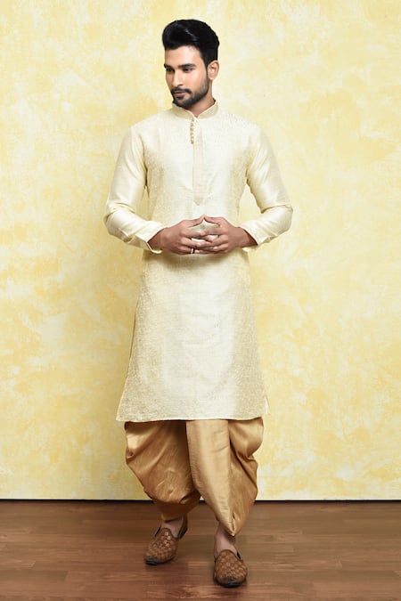Samyukta Singhania Vine Garden Embroidered Kurta With Dhoti Pant 