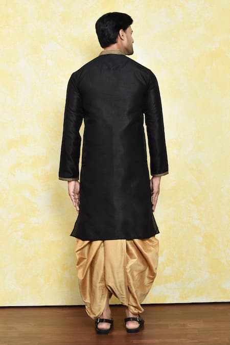 Arihant Rai Sinha Dianthus Bloom Placket Embroidered Kurta With Dhoti Pant 
