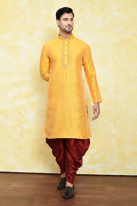 Samyukta Singhania Mirror Embroidered Yoke Kurta Set 