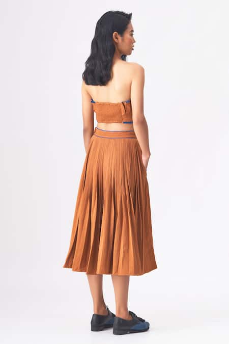 Cross A Line Deborah Pleated Skirt 