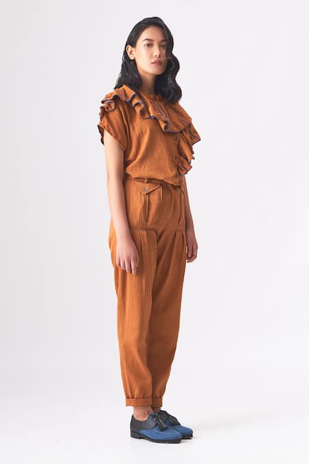 Cross A Line Dorothy Frilled Trim Shirt 