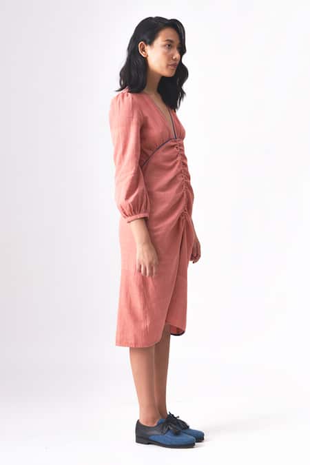 Cross A Line Tenzin Ruched Dress 