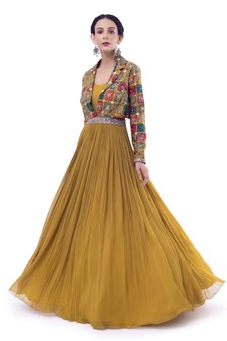 Women's Long Sequined Chiffon Floral Sequin Jacket Dress – SleekTrends