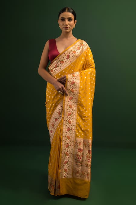 Teal Handloom Pure Katan Silk Banarasi Saree With Kimkhab Weave –  WeaverStory