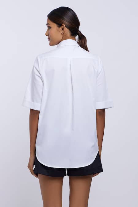 Pallavi Swadi Pearl Patchwork Shirt 